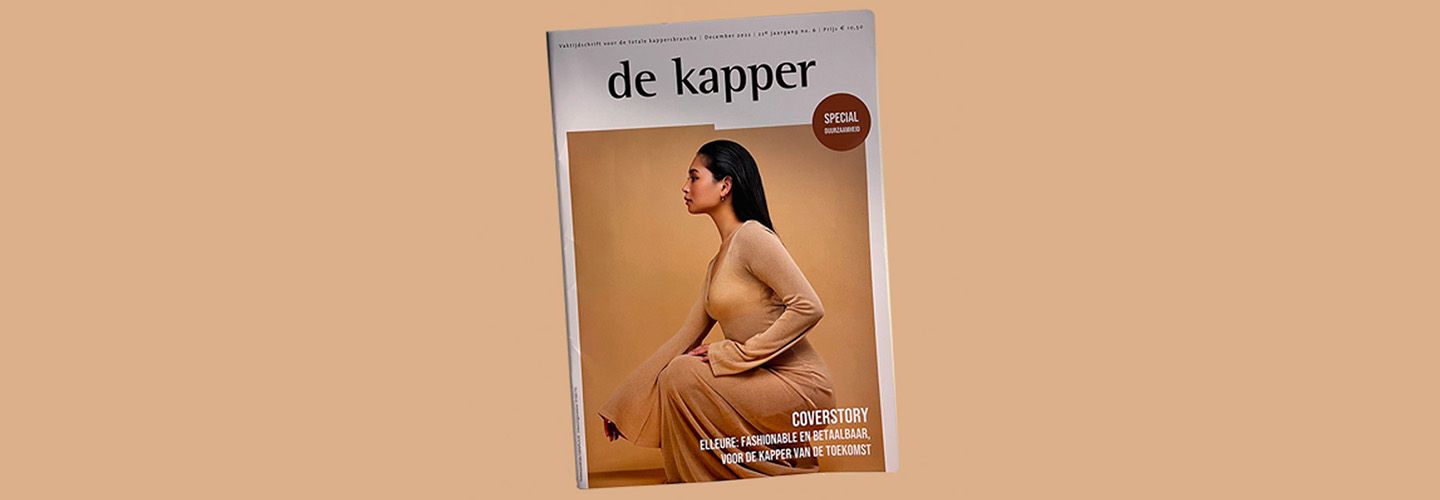 Elleure op de cover van vaktijdschrift De Kapper