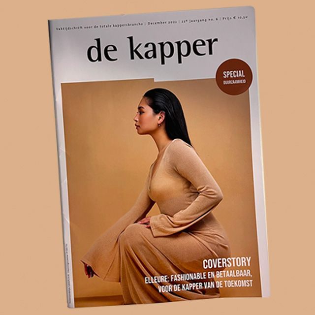 Elleure op de cover van vaktijdschrift De Kapper